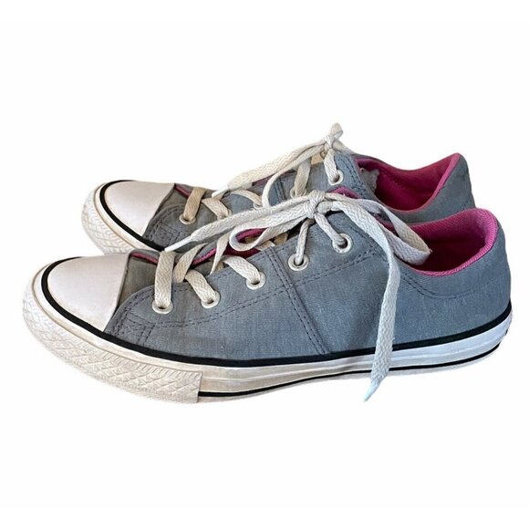 Converse All Star Youth Kids Girls Pink & Gray - Picture 1 of 8
